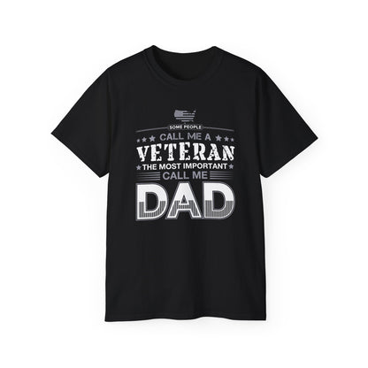 Veteran Dad • T-Shirt • Black Hat Pixels • Unisex apparel by Black Hat Pixels