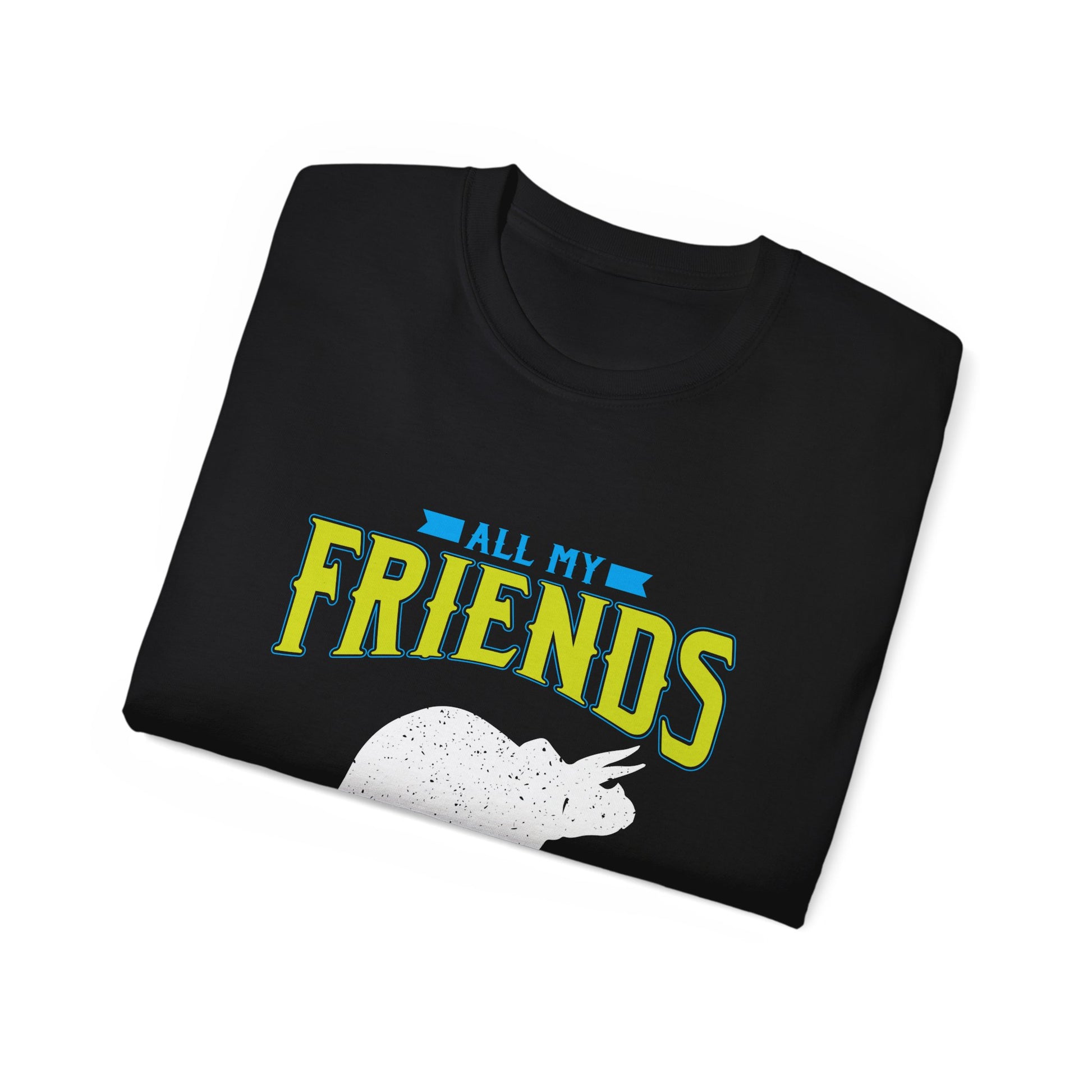 All My Friends Are Dead • T-Shirt • Black Hat Pixels • Unisex apparel by Black Hat Pixels