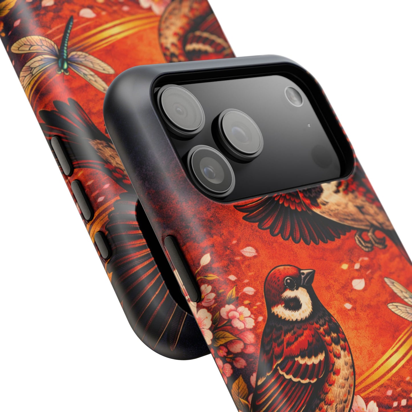 Quiet Witness – Fleeting Mercy • Obsidian Irezumi™ • Apple iPhone 17 Pro • MagSafe Tough Case