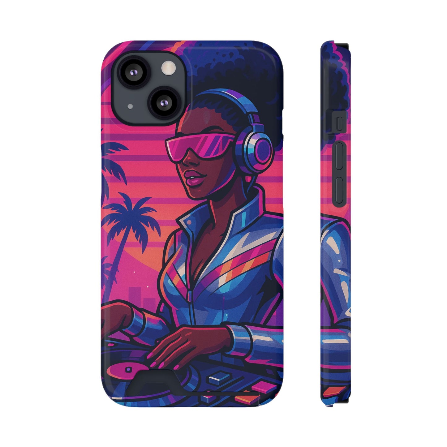 Afro Grooving • Apple iPhone 13 • Tough Case with Card Holder • MagSafe®