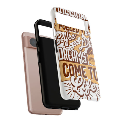 Fueled By Coffee • Google Pixel 8 • Tough Case • Wireless Friendly