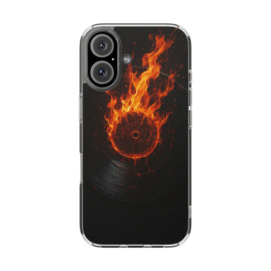 Vinyl Inferno • Apple iPhone 16 • Clear Case