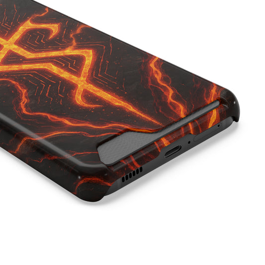 Molten Glyph • Samsung Galaxy S22 • MagSafe® Tough Case with Card Holder
