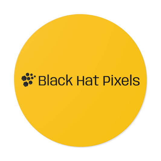 Black Hat Pixels • Die-Cut Sticker