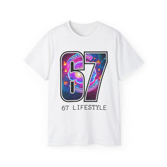 67 Lifestyle • T-Shirt • Black Hat Pixels • Unisex apparel by Black Hat Pixels