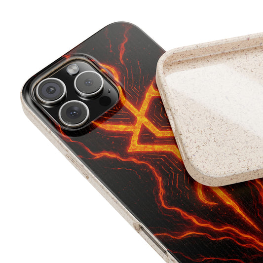 Molten Glyph • Apple iPhone 16 Eco-Friendly Phone Case