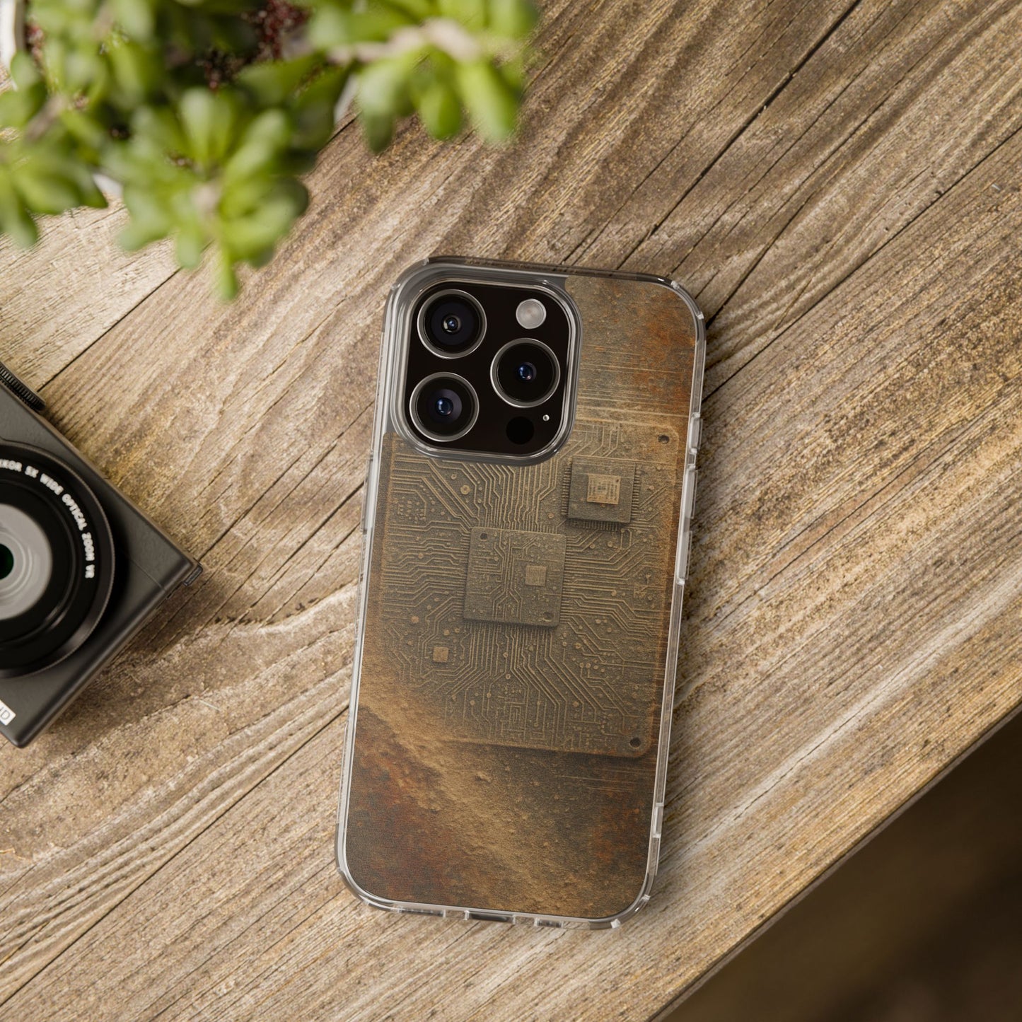 Sand Circuit • Apple iPhone 16 • Clear Case