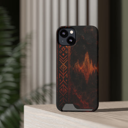 Tribal Pulse • Apple iPhone 13 • MagSafe® Tough Case with Card Holder
