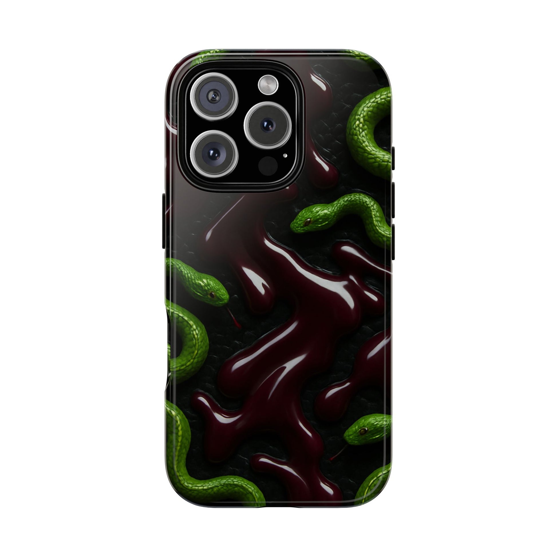 Blood Vipers • Apple iPhone 16 • MagSafe® Tough Case phone case by Black Hat Pixels