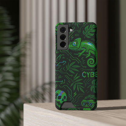 Digital Jungle • Samsung Galaxy S21 • Tough Case with Card Holder • Wireless Friendly