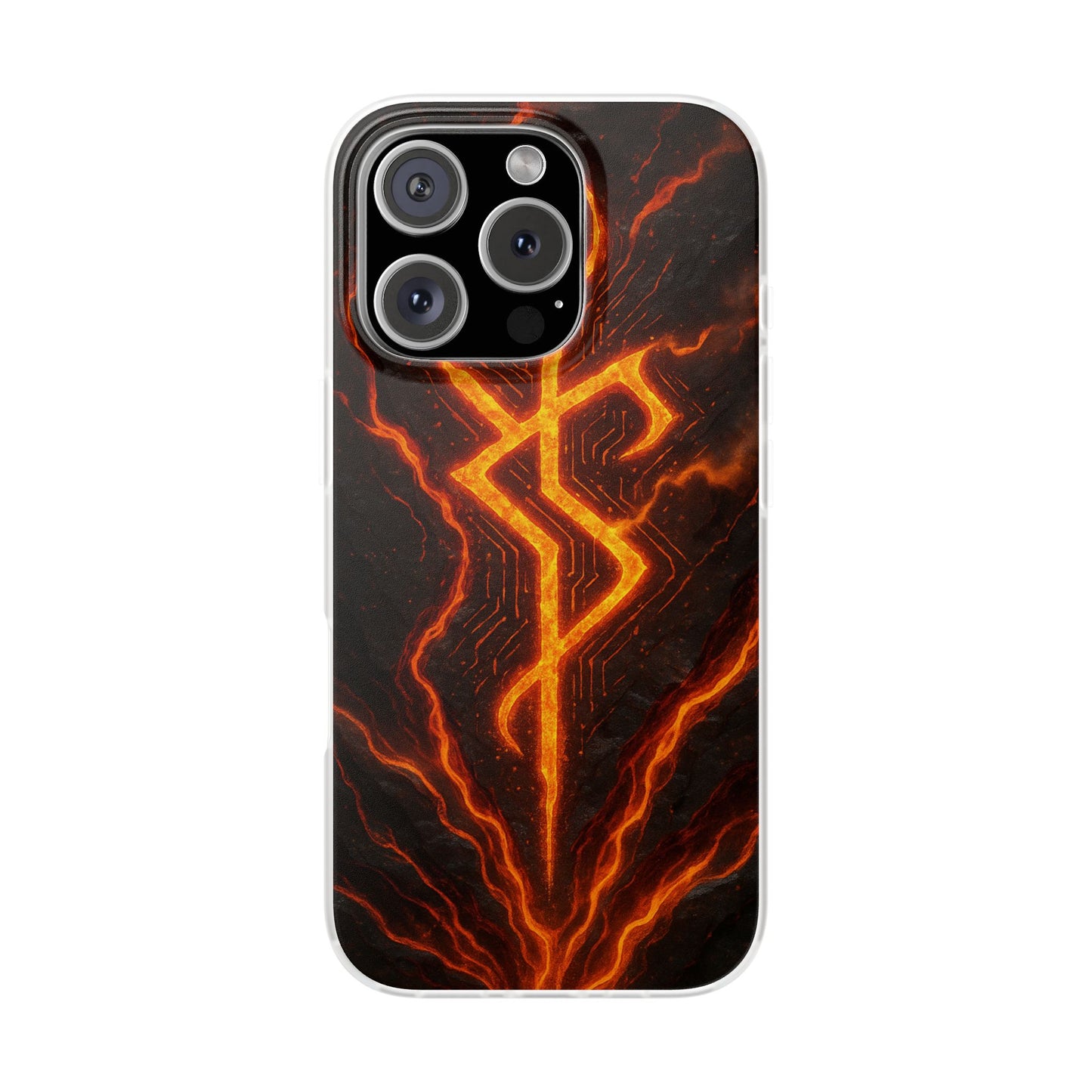 Molten Glyph • Apple iPhone 16 • Flexi Clear Case