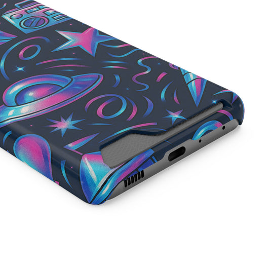 Cosmic Carnival • Samsung Galaxy S21 • Tough Case with Card Holder • Wireless Friendly