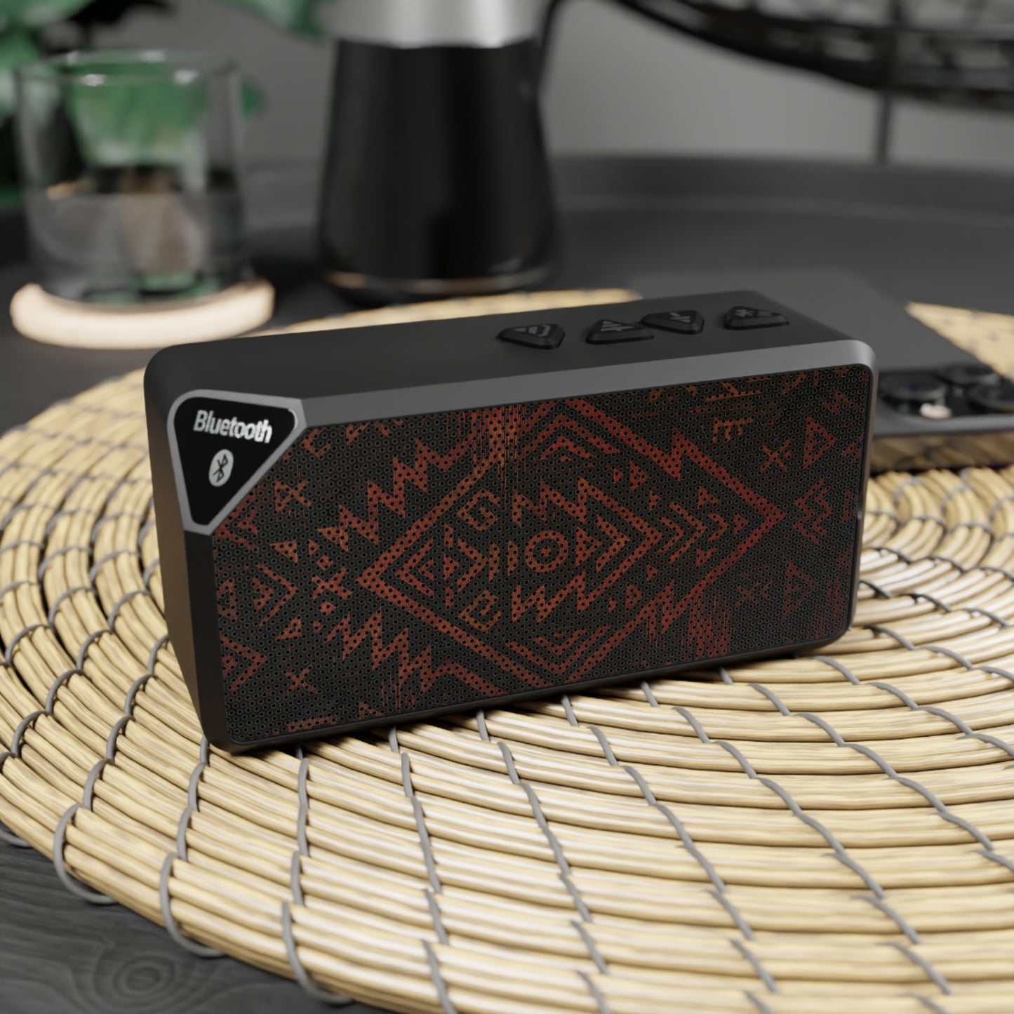 Tribal Glitch • Bluetooth Speaker tech accessory by Black Hat Pixels