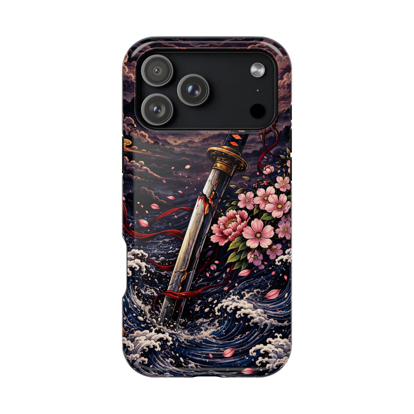 Forged Edge – Fractured Oath • Obsidian Irezumi™ • Apple iPhone 17 Pro • MagSafe Tough Case