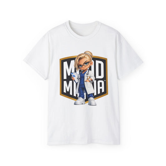 Dr. Aria Vale • Clinical Precision • Mood Militia • T-Shirt • Black Hat Pixels • Unisex