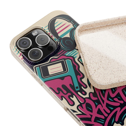 Retro Beats • Apple iPhone 16 Eco-Friendly Phone Case