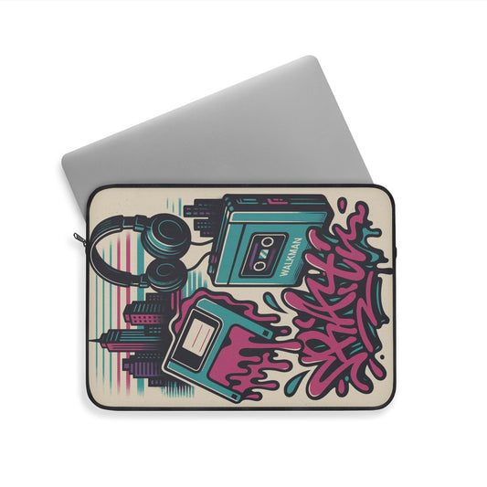 Retro Beats • Single Zipper Laptop Sleeve