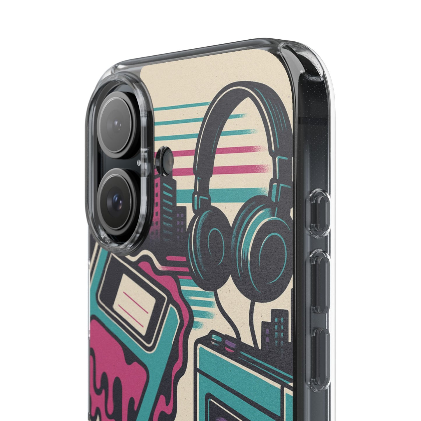Retro Beats • Apple iPhone 16 • Clear Case