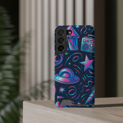 Cosmic Carnival • Samsung Galaxy S22 • Tough Case with Card Holder • Wireless Friendly