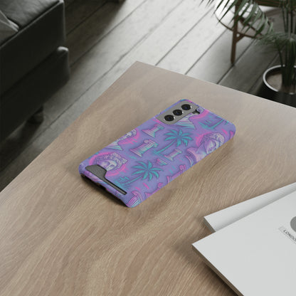 Pillars and Palms • Samsung Galaxy S21 • MagSafe® Tough Case with Card Holder