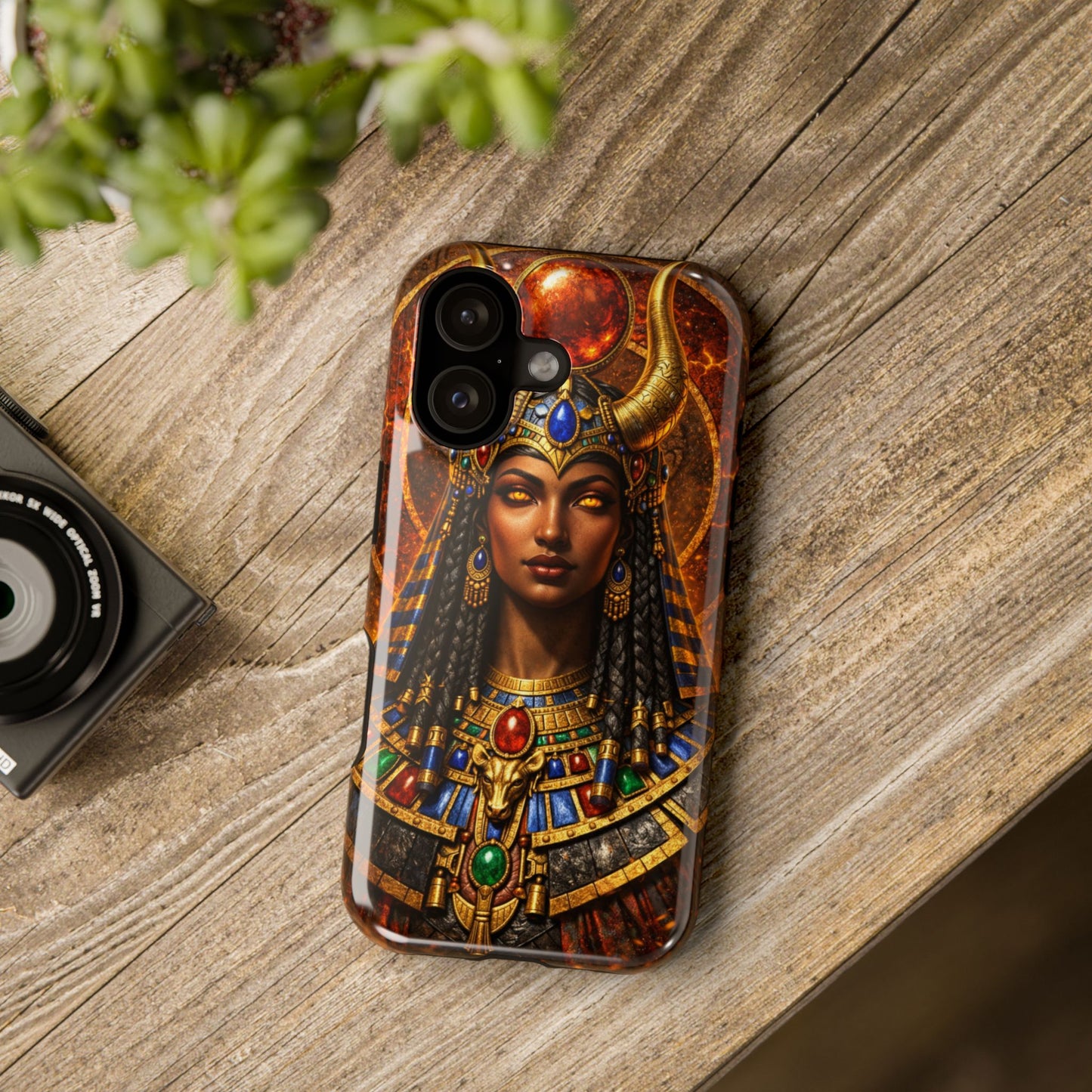 Hathor • Harmony • Egyptian Hieroglyphics™ Series • Apple iPhone 17 Pro • MagSafe® Tough Case