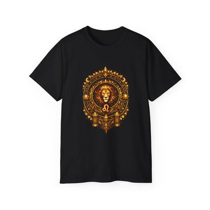 Leo • Solar Reign • Elemental Armor • T-shirt • Black Hat Pixels • Unisex