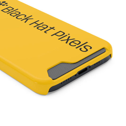 Black Hat Pixels • Apple iPhone 13 • Tough Case with Card Holder • Wireless Friendly