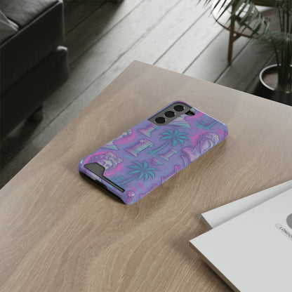 Pillars and Palms • Samsung Galaxy S22 • MagSafe® Tough Case with Card Holder