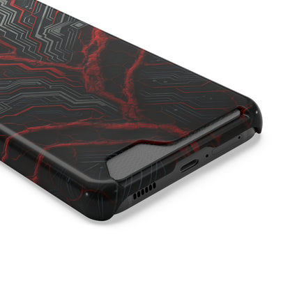 Binary Vein • Samsung Galaxy S22 • Tough Case with Card Holder • Wireless Friendly