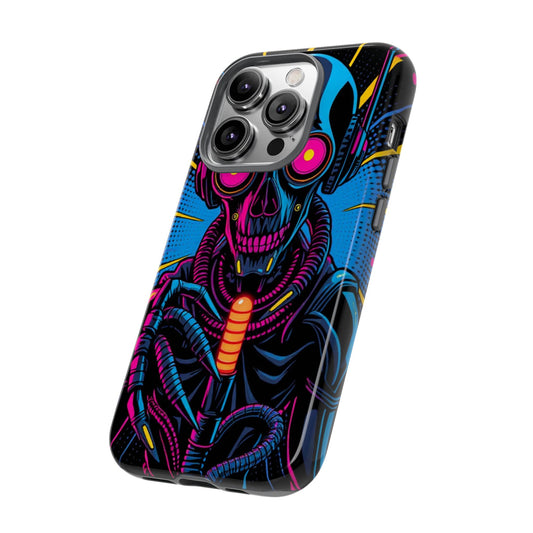 Neon Reaper • Apple iPhone 14 • MagSafe® Tough Case phone case by Black Hat Pixels