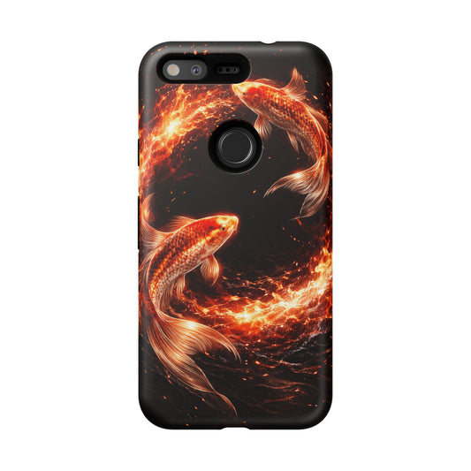 Fire Koi • Google Pixel (Original) • Tough Case • Wireless Friendly