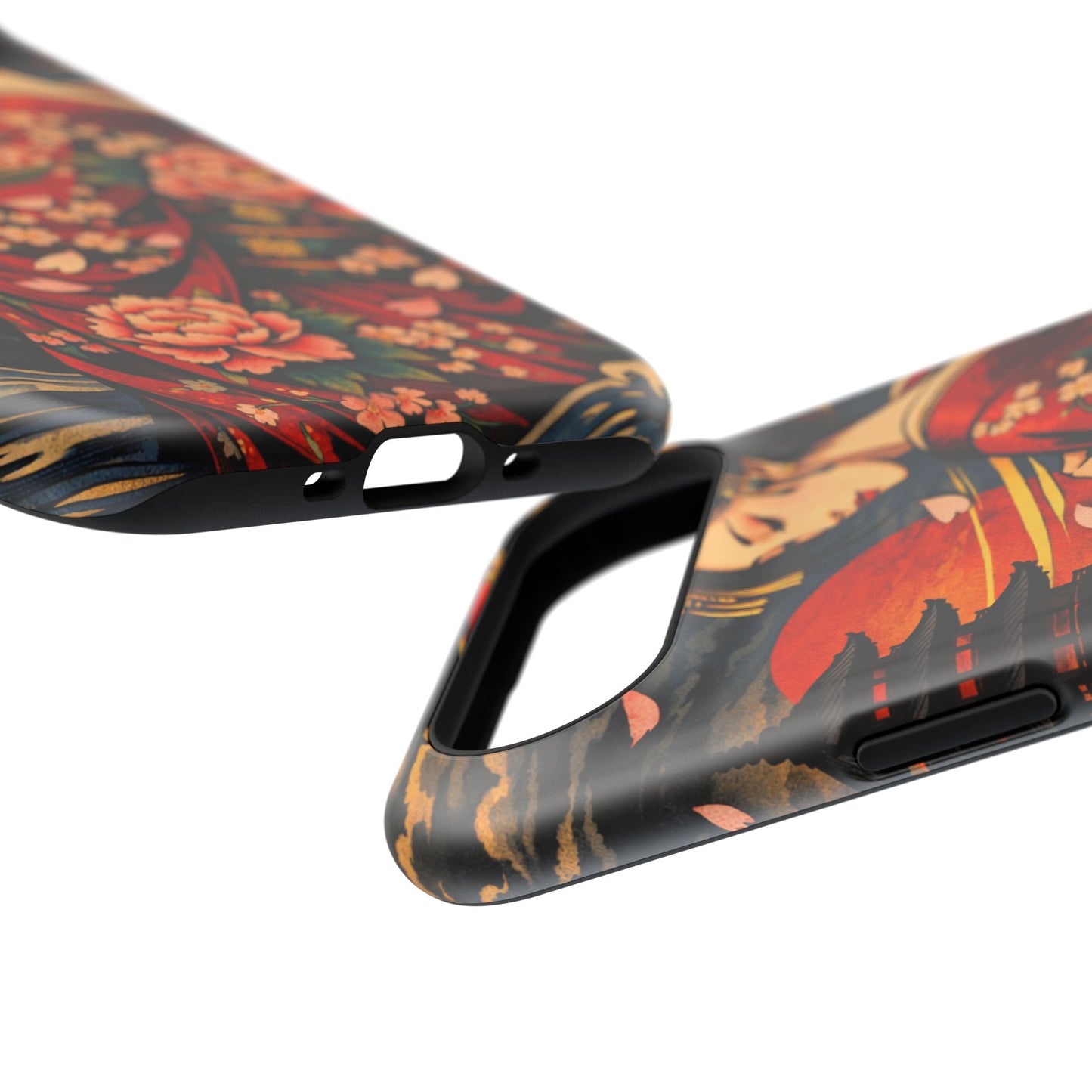 Veiled Grace – Hidden Reckoning • Obsidian Irezumi™ • Apple iPhone 17 Pro • MagSafe Tough Case