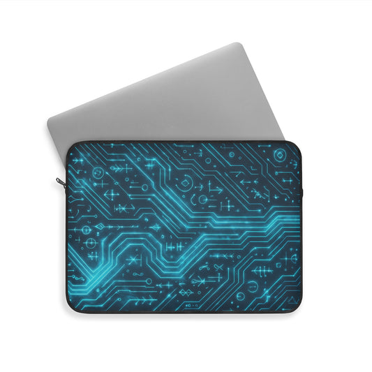Circuit Glyph • Single Zipper Laptop Sleeve