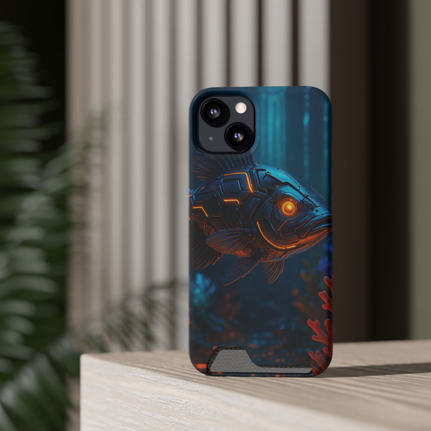 Ember Fins • Apple iPhone 13 • Tough Case with Card Holder • MagSafe®