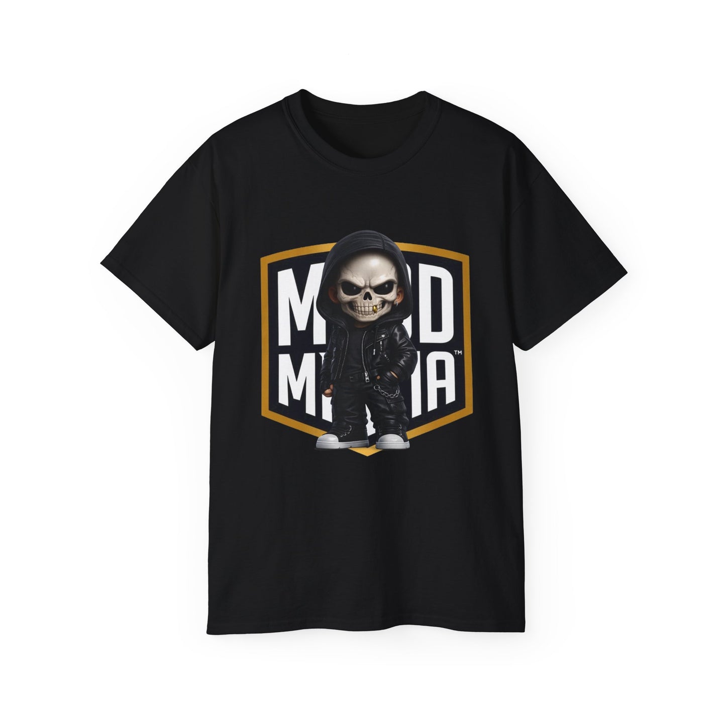 Grim Vandal • Ruthless Resolve • Mood Militia • T-Shirt • Black Hat Pixels • Unisex