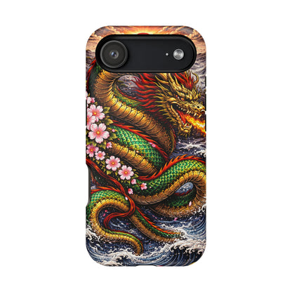 Dragon Oath – Sovereign Flame • Obsidian Irezumi™ • Apple iPhone 17 Pro • MagSafe Tough Case