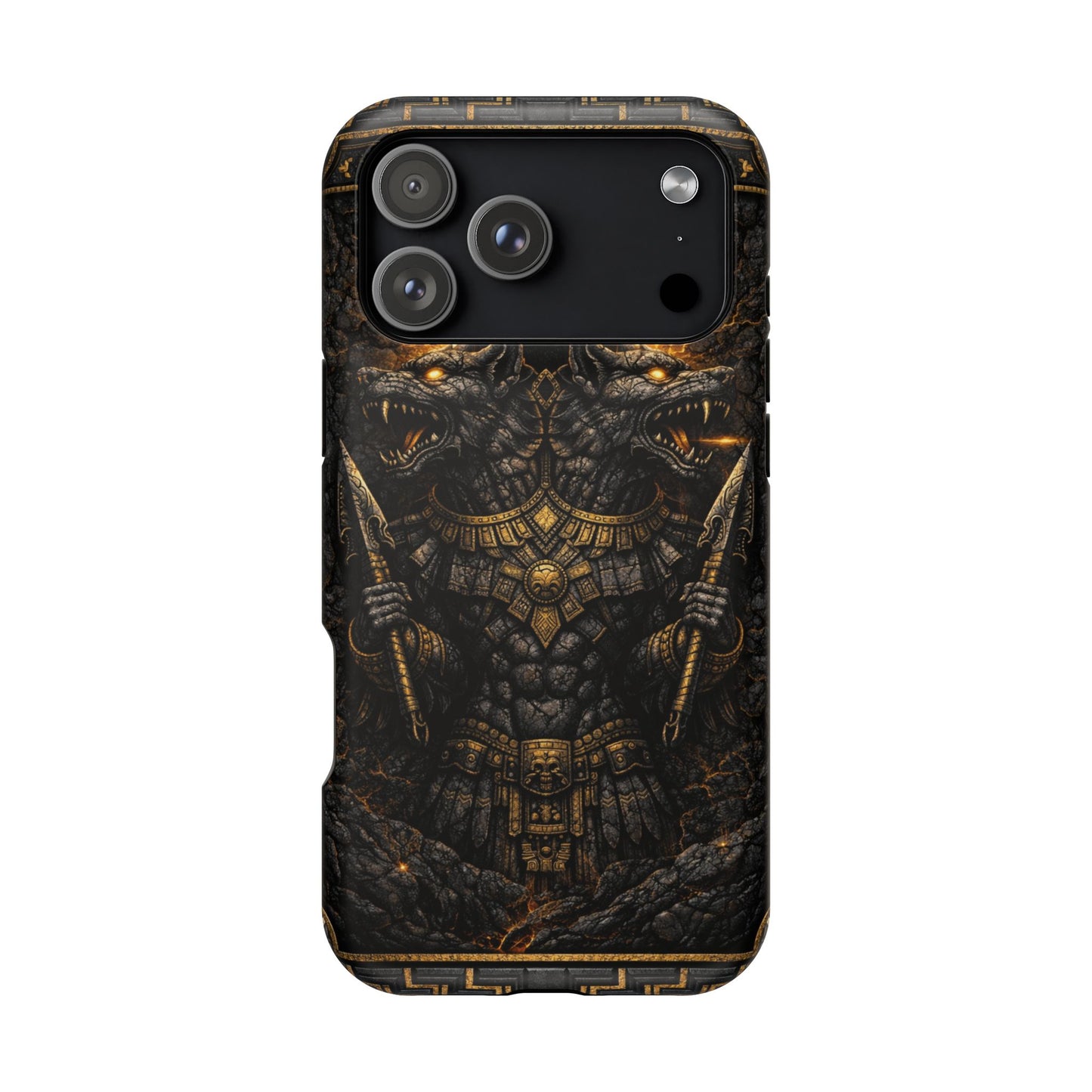Xolotl • Shadow Guide of Flame • Empire of the Fifth Sun™ • Apple iPhone 17 Pro • MagSafe Tough Case
