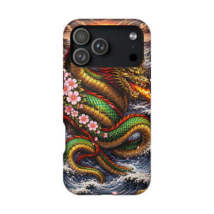 Dragon Oath – Sovereign Flame • Obsidian Irezumi™ • Apple iPhone 17 Pro • MagSafe Tough Case