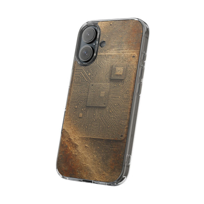 Sand Circuit • Apple iPhone 16 • Clear Case