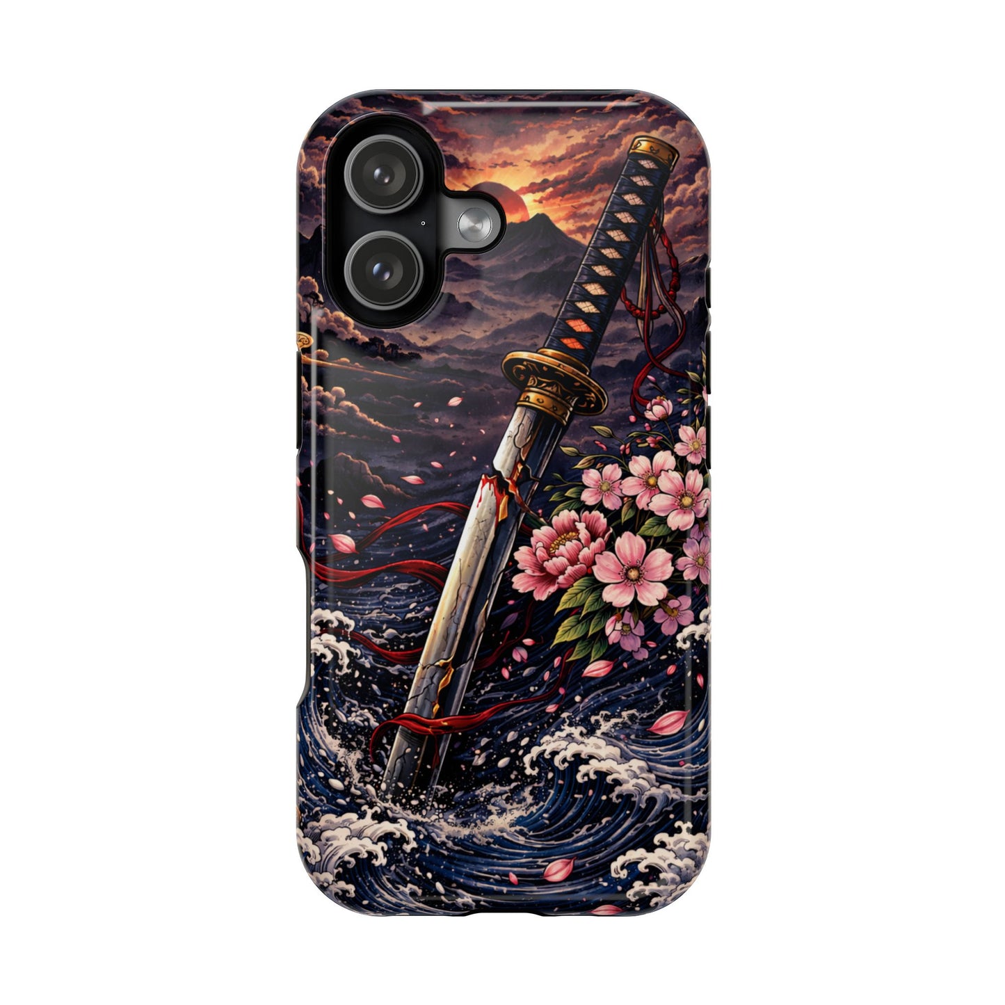 Forged Edge – Fractured Oath • Obsidian Irezumi™ • Apple iPhone 17 Pro • MagSafe Tough Case