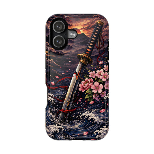 Forged Edge – Fractured Oath • Obsidian Irezumi™ • Apple iPhone 17 Pro • MagSafe Tough Case