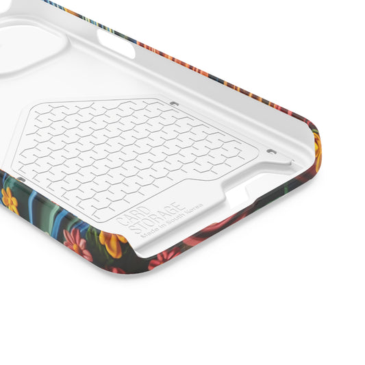 Pastel Paradise • Apple iPhone 13 • MagSafe® Tough Case with Card Holder