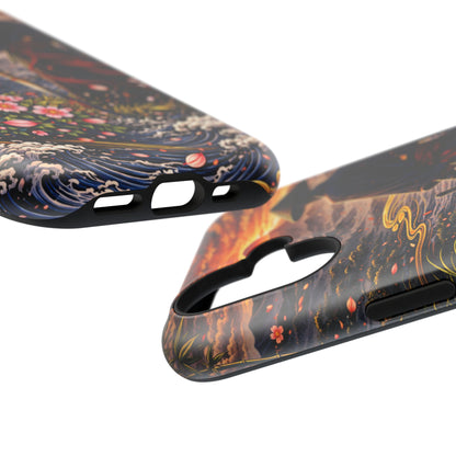 Silent Path – Measured Resolve • Obsidian Irezumi™ • Apple iPhone 17 Pro • MagSafe Tough Case