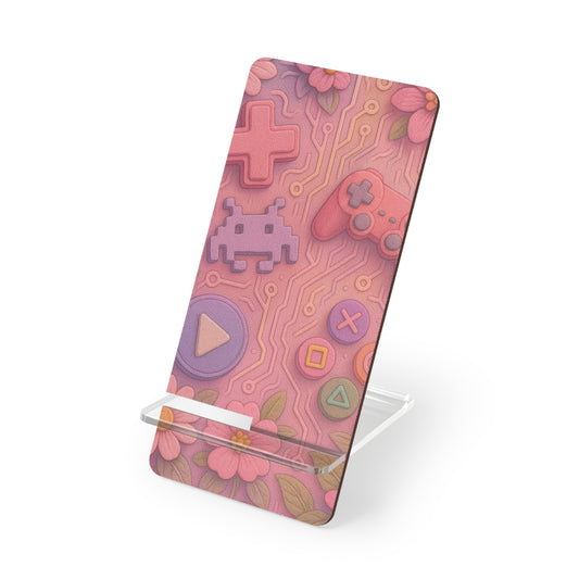 Flora Code • Smartphone Display Stand tech accessory by Black Hat Pixels