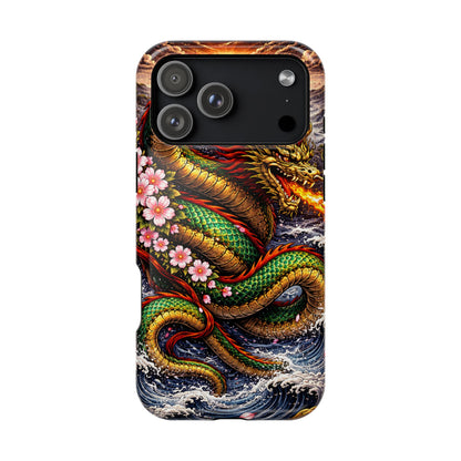 Dragon Oath – Sovereign Flame • Obsidian Irezumi™ • Apple iPhone 17 Pro • MagSafe Tough Case