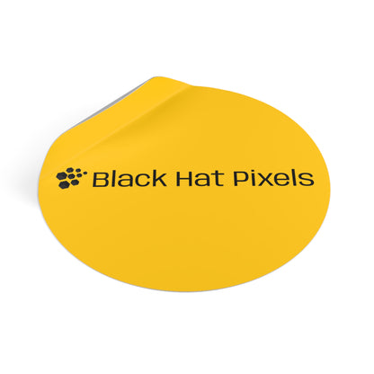 Black Hat Pixels • Die-Cut Sticker