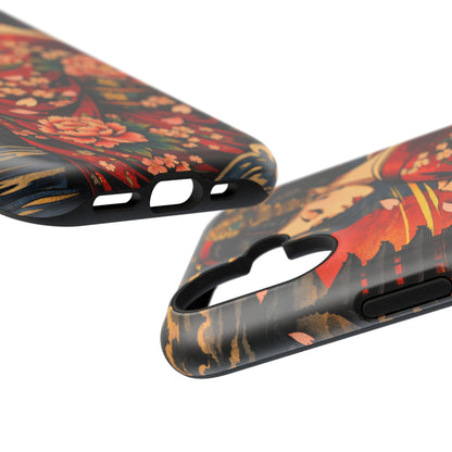 Veiled Grace – Hidden Reckoning • Obsidian Irezumi™ • Apple iPhone 17 Pro • MagSafe Tough Case