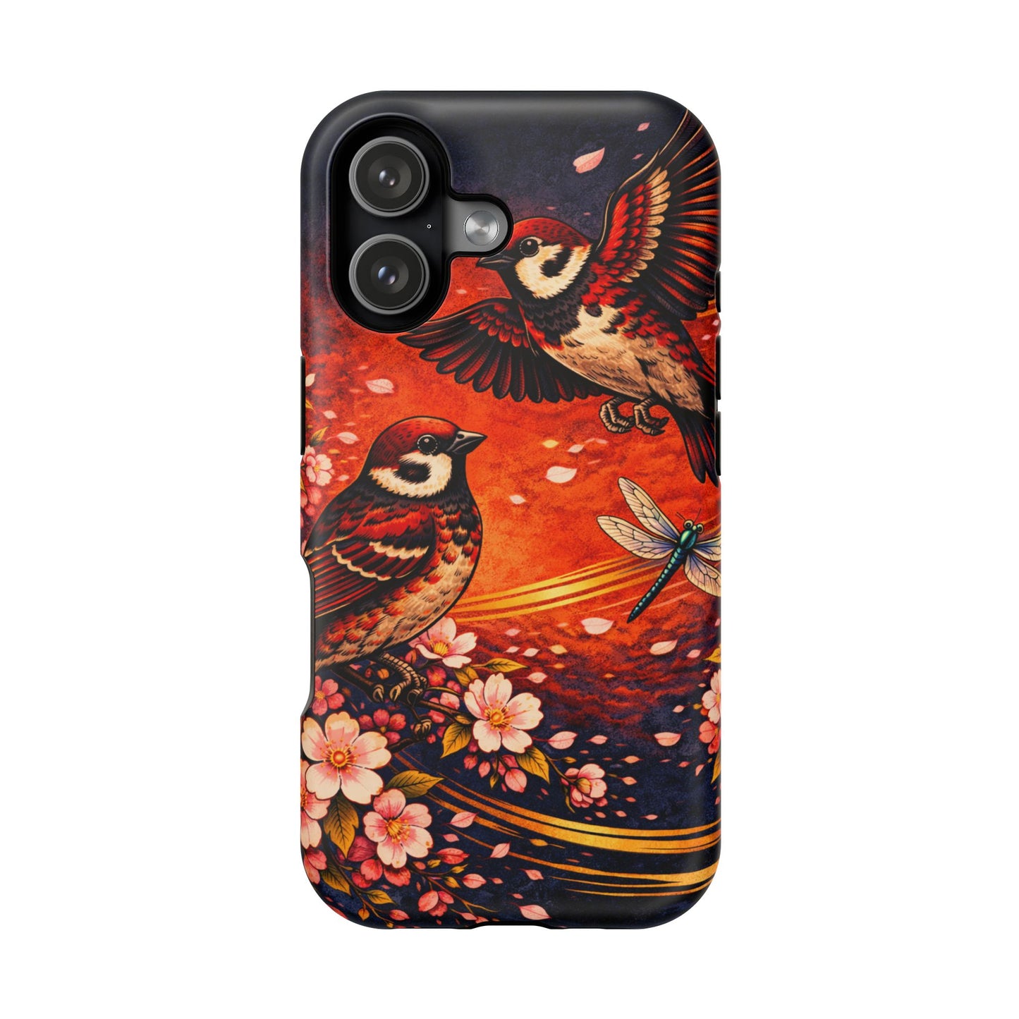 Quiet Witness – Fleeting Mercy • Obsidian Irezumi™ • Apple iPhone 17 Pro • MagSafe Tough Case
