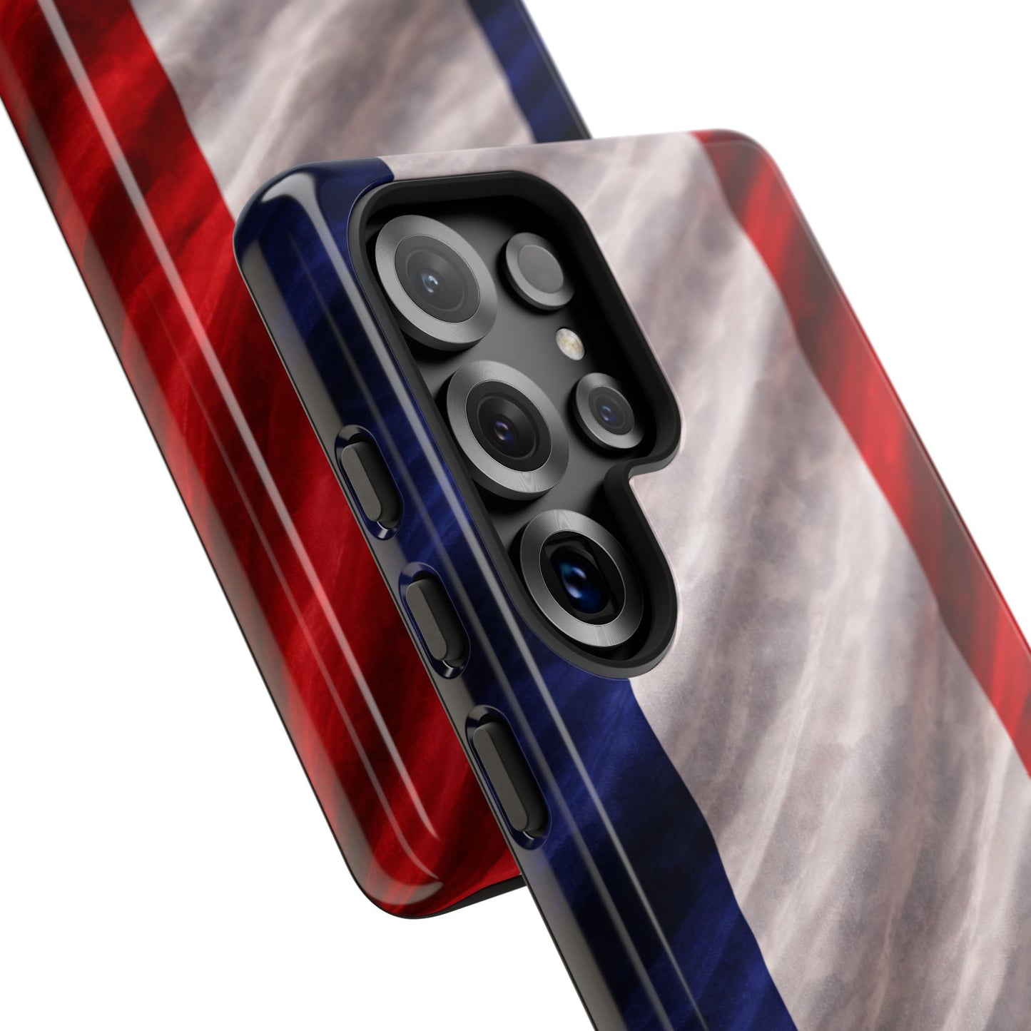 France • Street Sovereign – Tricolore Precision • Samsung Galaxy S25 • Wireless Friendly • Tough Case