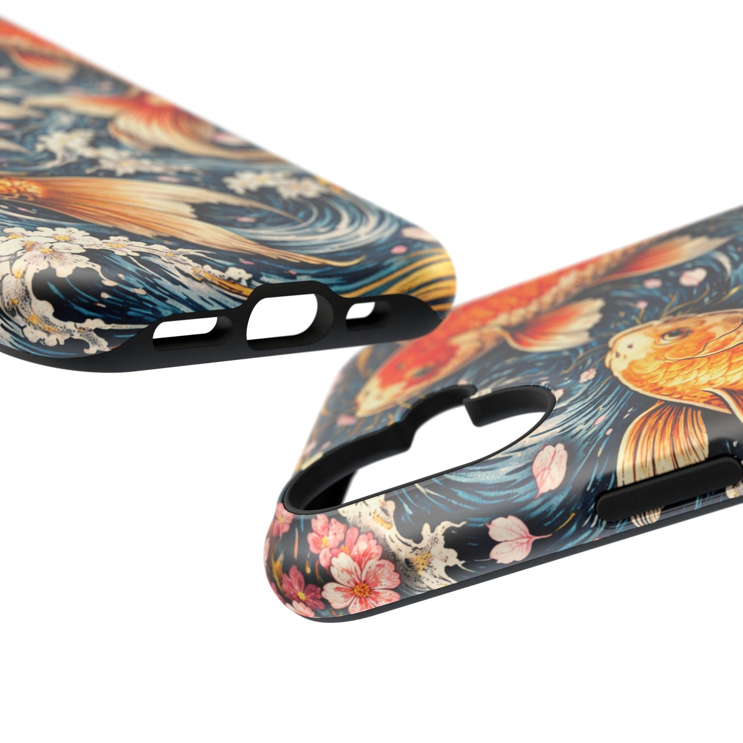 Crimson Current – Bound Reflection • Obsidian Irezumi™ • Apple iPhone 17 Pro • MagSafe Tough Case